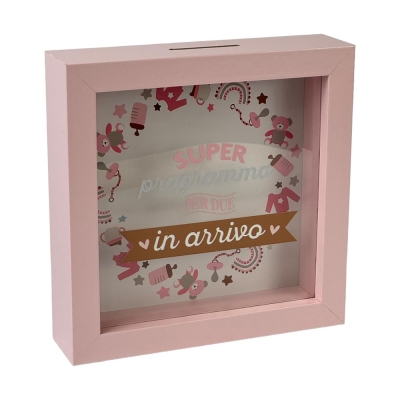 Lina Cornice Salvadanaio Super Programma Per Due In Arrivo (Bambina)
