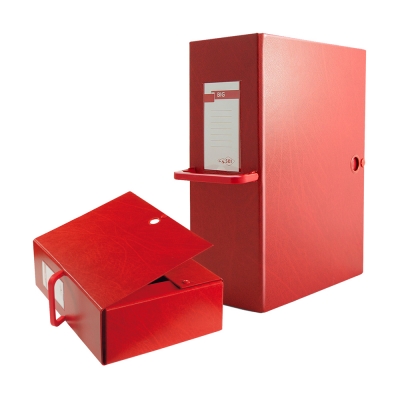SEI Rota Scatola Archivio Big 160 con Maniglia Dorso 16 cm Rosso