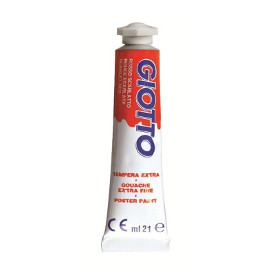 Giotto Tempera Extra Fine Tubetto da 21 ml Rosso Scarlatto