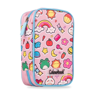 Colourbook Astuccio 1 Zip Abstract Stickers