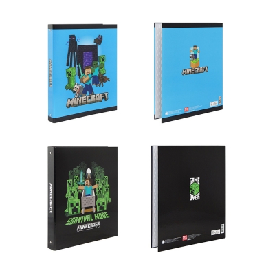 Panini Raccoglitore ad Anelli A4 Dorso 30 mm Minecraft Pixel