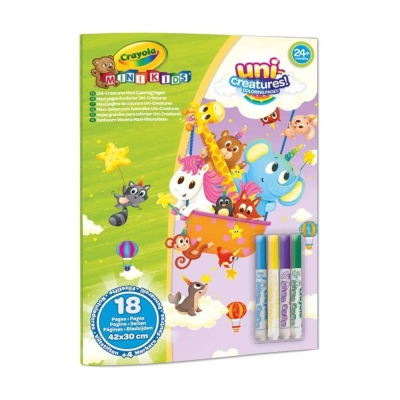Crayola Mini Kids Maxi Pagine da Colorare Uni-Creatures