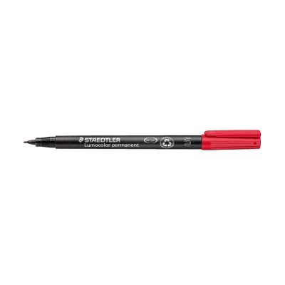 Staedtler Lumocolor Permanent Pen 313 Pennarello Indelebile Superfine Rosso