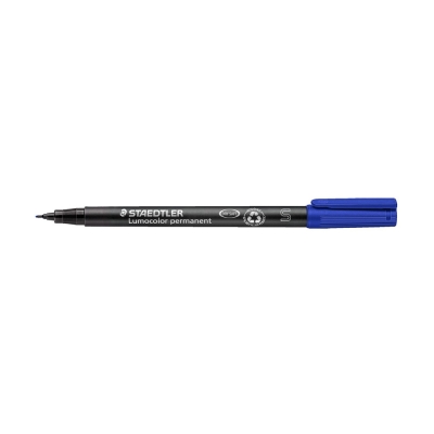 Staedtler Lumocolor Permanent Pen 313 Pennarello Indelebile Superfine Blu