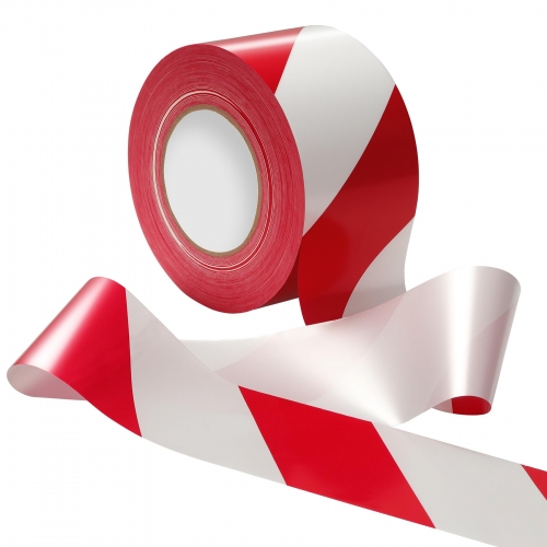 Fumasi Red and White Warning Tape 50 mm x 100 m