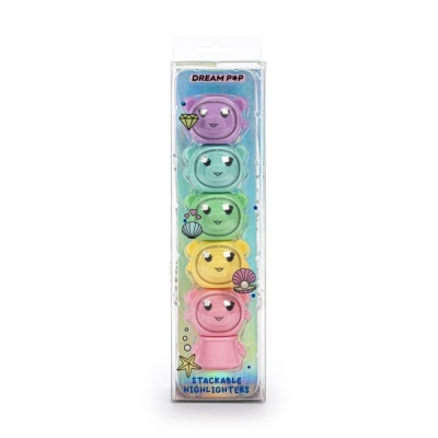 Tri-Coastal Set 5 Evidenziatori Impilabili DreamPop Axolotl