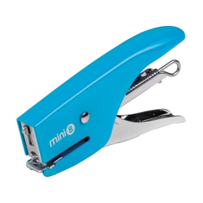 Iternet Mini Cucitrice a Pinza Mini 8 Azzurro Fluo