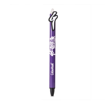 Colourbook Penna a sfera Geolier con Topper G Viola