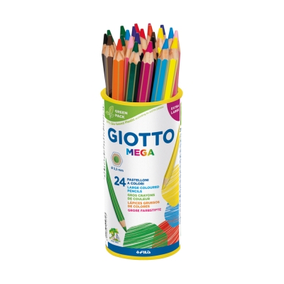 Giotto Mega Barattolo da 24 Matite Colorate