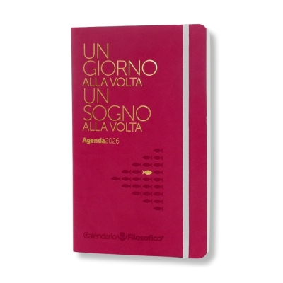 Calendario Filosofico Agenda Filosofica Settimanale 2026 Media 13x21 cm Fucsia