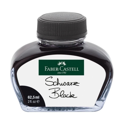 Faber-Castell Boccetta di Inchiostro per Penna Stilografica 62,5 ml Nero