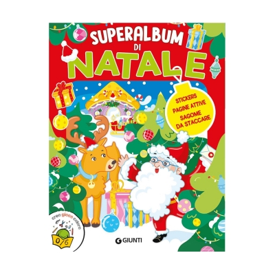 Superalbum di Natale. Stickers, pagine attive, sagome da staccare. Ediz. a colori