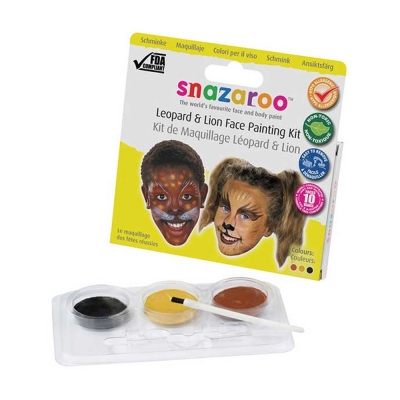 Snazaroo Kit Pittura per Viso Leopardo e Leone