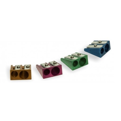 Wiler Temperamatite a 2 Fori in Metallo Colorato PS002C