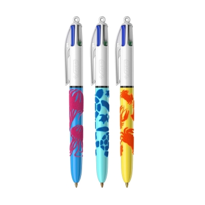 BIC Penna a Sfera 4 Colours Velours Sea Life