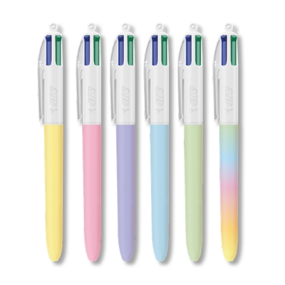 BIC Penna a Sfera 4 Colours Soft Pastel