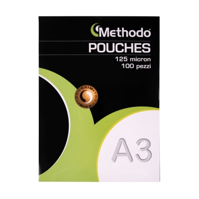 Methodo Pouches per Plastificazione A3 125 Micron 100 Pezzi