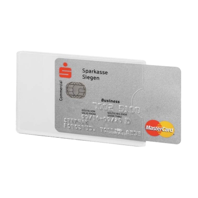 Durable Tasca Portatessere RFID Secure Trasparente/Argento 3 Pezzi