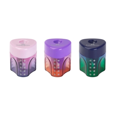 Faber-Castell Temperamatite a 1 Foro con Serbatoio Grip Mini Flow Edition