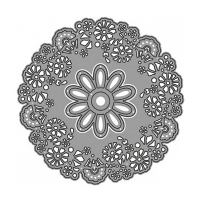 Wiler Fustella Sottile Ornamento Floreale 2 Soggetti 105x105 mm PC1007