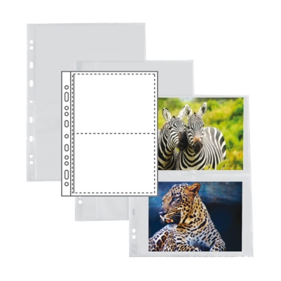 SEI Rota Buste Forate Porta Foto 4 Tasche (2+2) 15x21 cm Atla F 10 Pezzi