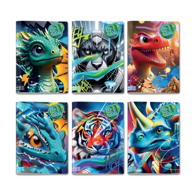 SJ Gang Maxi Quaderno Animali Boy - Rigatura Q