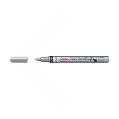 Pentel Pennarello a Vernice Punta Fine Paint Marker MSP10 Argento
