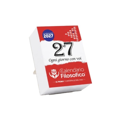 Calendario Filosofico 2027 - A7 Midi 7,4x10,5 cm con Supporto in Cartone