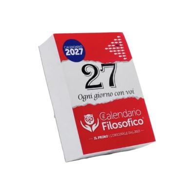 Calendario Filosofico 2027 - A6 Piccolo 10x14 cm con Supporto in Cartone