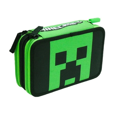 Panini Astuccio Triplo Minecraft Creeper Head