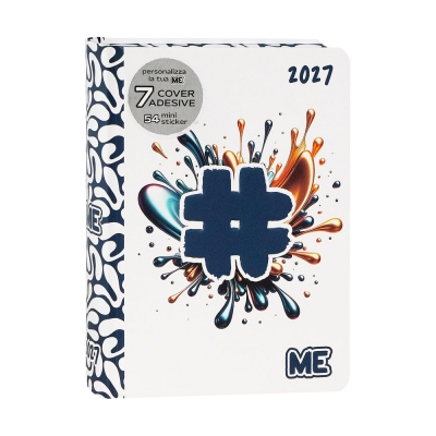 Panini Diario 2026/27 16 Mesi Medium Me My Evolution Hashtag Blu