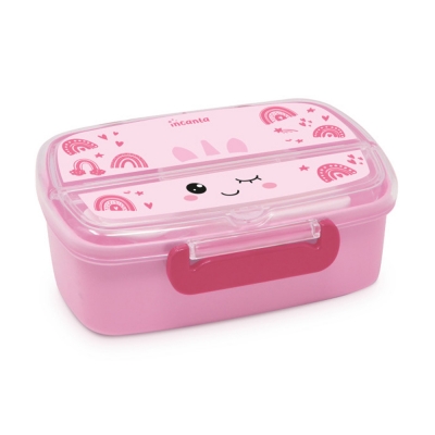 Incanta Lunch Box Portapranzo con Posate Pinello Unicorno