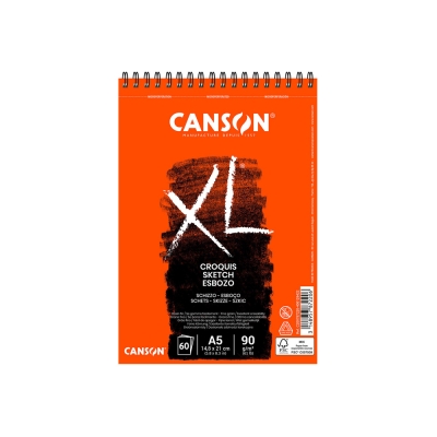 Canson XL Sketch Album Spiralato Avorio A5 90 gr 60 Fogli