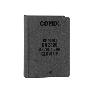 Comix Diario 2026/27 16 Mesi Mignon Plus Charcoal