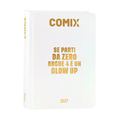 Comix Diario 2026/27 16 Mesi Standard Holo White