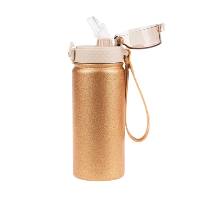 Colourbook Borraccia Termica Glitter 550 ml Oro
