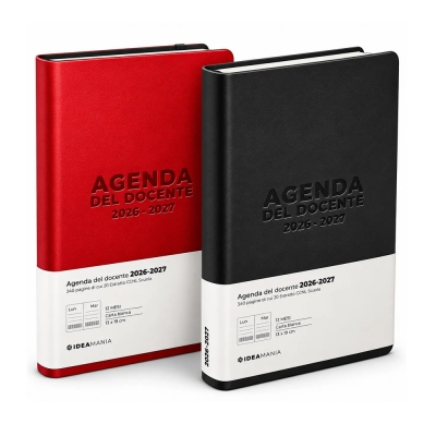 Ideamania Agenda del Docente Giornaliera 2026/27 12 Mesi 13x19 cm