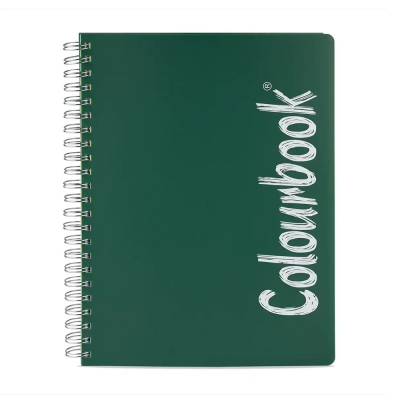 Colourbook Maxi Quaderno a Spirale 150 Fogli Wild Verde Mirto - Quadretti 4 mm