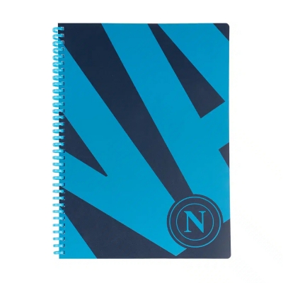 Colourbook Maxi Quaderno a Spirale Soft SSC Napoli NA - Quadretti 5 mm