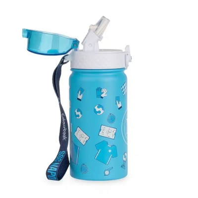 Colourbook Borraccia Termica SSC Napoli 400 ml Azzurra