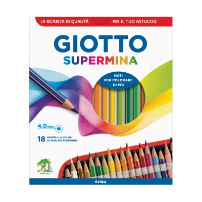 Giotto Supermina Astuccio da 18 Matite Colorate