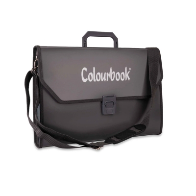 Colourbook Valigetta Portadisegni con Tracolla in PPL Wild Grigio Fumo 28x39 cm
