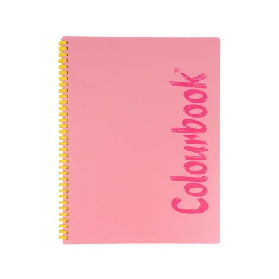 Colourbook Quaderno a Spirale Soft A5 Rosa - 1 Rigo