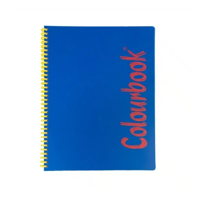 Colourbook Quaderno a Spirale Soft A5 Blu - 1 Rigo
