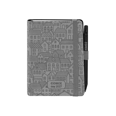 Comix Special Agenda Giornaliera 2027 12 Mesi Mignon Grey Houses