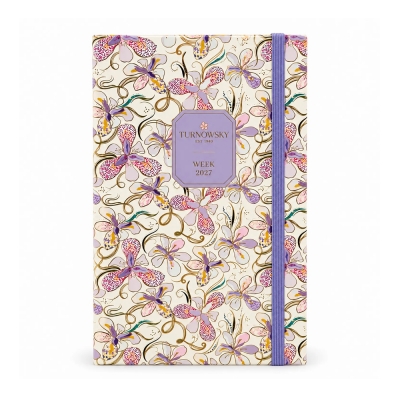 Turnowsky Agenda Settimanale 2027 12 Mesi Large Orchidee