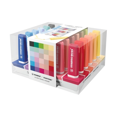 Stabilo Boss Original X Pantone Set da Scrivania con 30 Evidenziatori