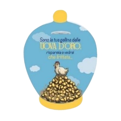 Virca Salvadanaio Sono La Tua Gallina Dalle Uova D'Oro. Risparmia E Vedrai Che Frittata!