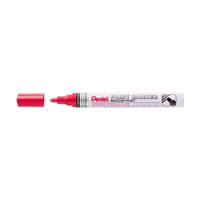 Pentel Pennarello a Vernice Punta Media Paint Marker MMP10 Rosso