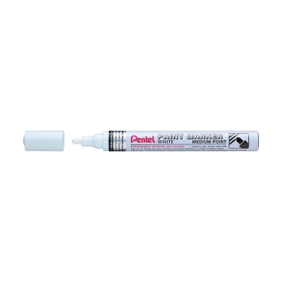 Pentel Pennarello a Vernice Punta Media Paint Marker MMP10 Bianco